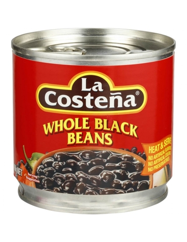 Đậu Đen Nguyên Hạt La Costena Whole Black Beans Mexican , Lon 400g