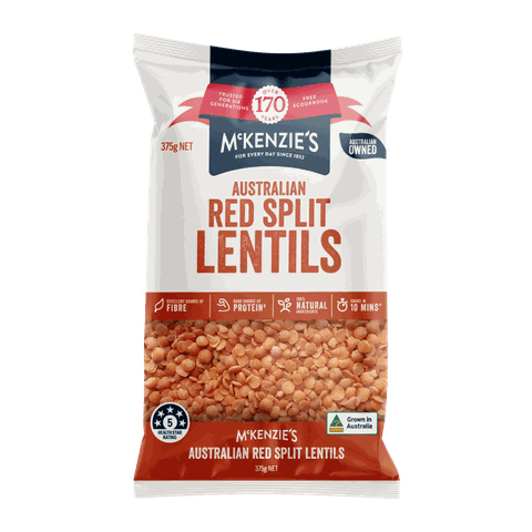 Đậu Lăng Đỏ Cao Cấp McKenzie's Australian Red Split Lentils, Gói 375g