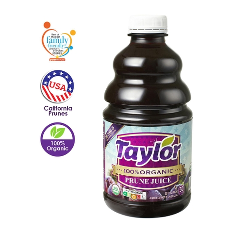 Nước Ép Mận Hữu Cơ Taylor 100% Organic Prune Juice, Chai 946 ml