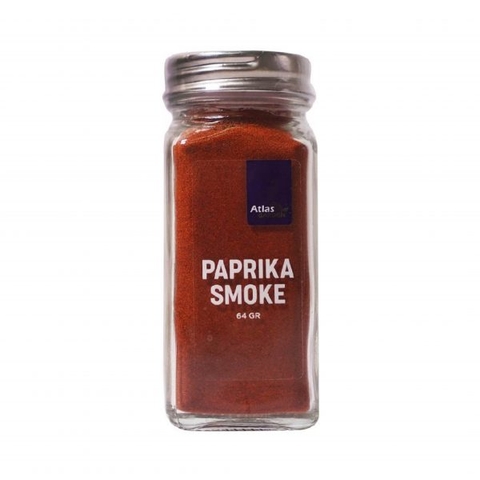 Ớt Bột Paprika Xông Khói Atlas Garden Paprika Smoke, Lọ Thuỷ Tinh 64gr