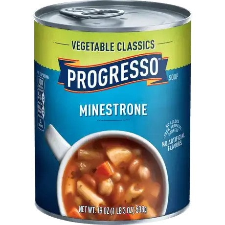 Súp Rau Củ Minestrone Progresso Vegetable Classics Minestrone Soup, Hộp 538g (1 Lb. 3 Oz.) 19 Oz.