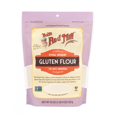Bột Mì Căn (Seitan) Bob's Red Mill Vital Wheat Gluten Flour, Gói 567g (20 Oz.)