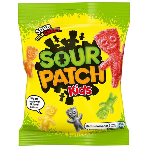 Kẹo Dẻo Trái Cây SOUR PATCH KIDS Original Soft & Chewy Candy, Gói 130g