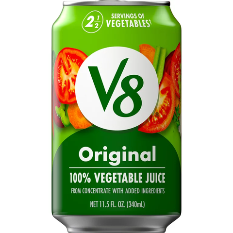Nước Ép Rau Củ Nguyên Chất Original V8 100% Vegetable Juice, Lon 340 mL (11.5 Fl. Oz.)