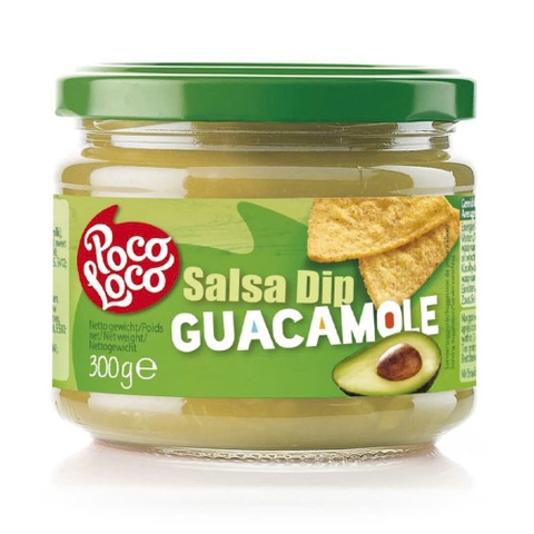 Sốt Quả Bơ (Cay Nhẹ) Salsa Guacamole POCO LOCO, Hộp Thuỷ Tinh 300g