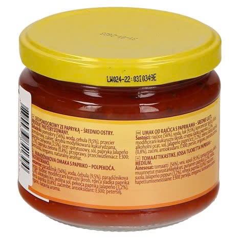 Sốt Salsa Cay Vừa POCO LOCO Salsa Dip Medium, Hộp Thuỷ Tinh 310g