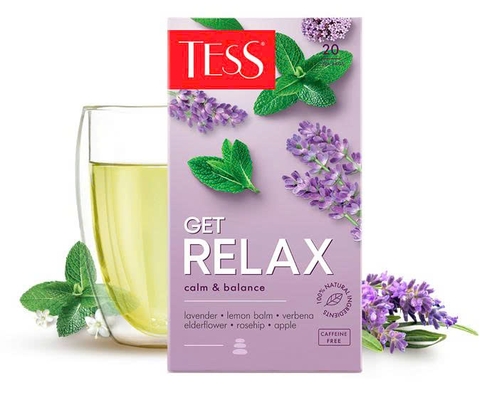 Trà Hoa Thảo Mộc Thư Giãn Và Cân Bằng Nội Tâm Get Relax Tess, Hộp 20 Túi Lọc
