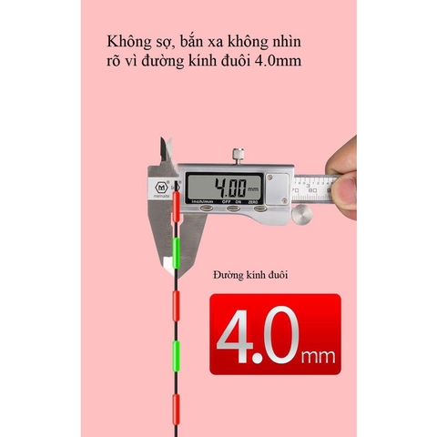 Phao Câu Đài Săn Hàng DW tăm phao lớn, siêu nhạy, chống lóa mắt, mỏi mắt cao cấp PC12