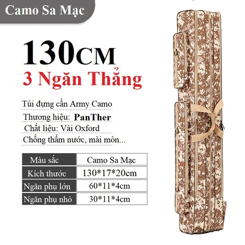 Túi Đựng Cần Câu Cá Army Camo Túi Đựng Cần Câu Đài Chống Thấm Nước Siêu Bền TDC11
