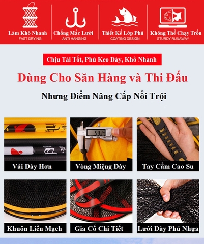 Rọng Đựng Cá Câu Đài Alibelo Vàng Khung Kim Loại Siêu Bền Rọng Cá Câu Đài KK2