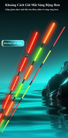 Phao Câu Đài Đổi Màu Tiểu Phượng Hoàng Phao Câu Cá Nano Chuyên Dụng Ngày Đêm Cao Cấp PC9