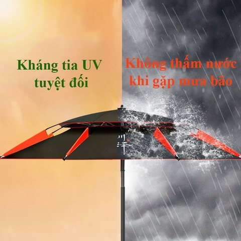 Ô Câu Cá, Ô Dù Che Nắng Che Mưa Ô Dã Ngoại Cao Cấp KK14