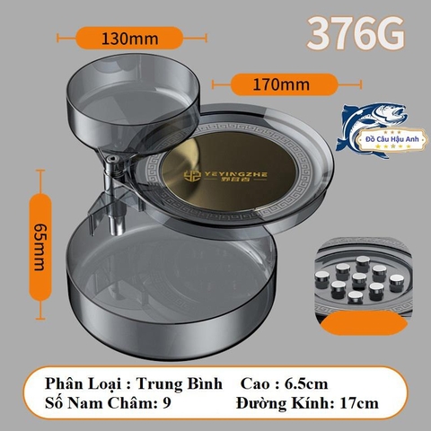 Khay Đựng Mồi Câu Đài YEYINGZHE Khay Đựng Mồi Trong Suốt Siêu Bền HPK14