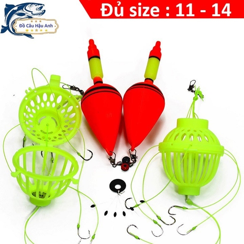 Bộ Lưỡi Câu Bom Mè Lưỡi Câu Lăng Xê Cá Mè [Hộp 2 bộ] LC13