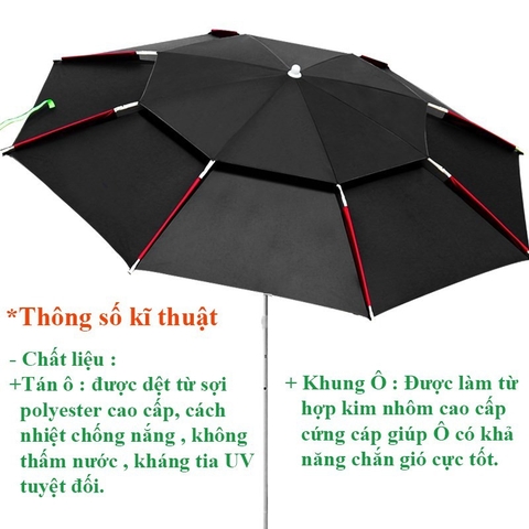 Ô Câu Cá, Ô Dù Che Nắng Che Mưa Ô Dã Ngoại Cao Cấp KK14