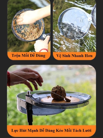 Khay Đựng Mồi Câu Đài YEYINGZHE Khay Đựng Mồi Trong Suốt Siêu Bền HPK14
