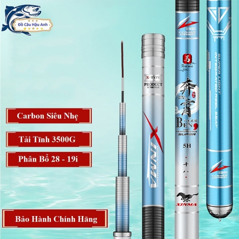 Cần Câu Tay Carbon 5H XINMA Tuyệt Ảnh Siêu Nhẹ Cao Cấp Bảo Hành Chính Hãng CC7