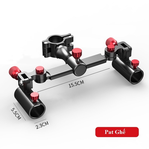 Pat Chống Cần Đôi, Pat Thùng Câu Đài, Pat Ghế Câu Đài Cao Cấp DCC15
