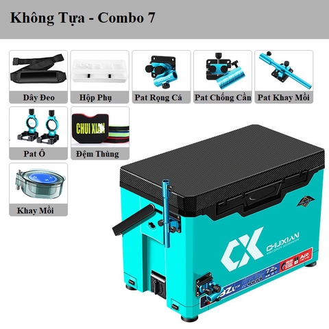 Thùng Câu Đài Chixuan Đa Năng Thể Tích 32L Kèm Phụ Kiện Nâng Cấp KK11