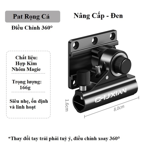 Bộ Pat Thùng Câu Đài Nâng Cấp Hợp Kim Nhôm Cấp Hàng Không DCC11
