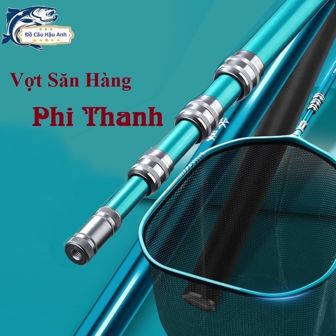 Vợt Cá Câu Đài Săn Hàng Phi Thanh Vợt Cá Carbon Cao Cấp Chịu Tải Cao KK6