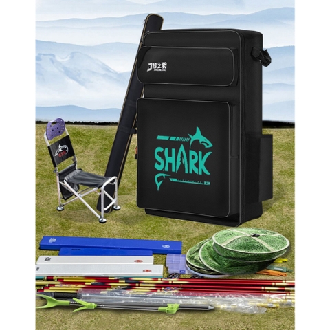 Balo Đựng Ghế Câu Đài SHARK, Túi Đựng Cần Câu Cá TDC1