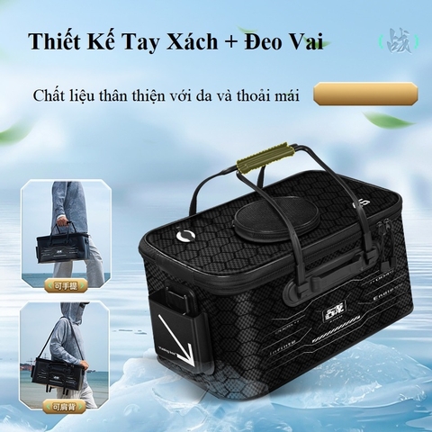 Thùng Đựng Cá Gấp Gọn Thùng Đựng Cá Đa Năng Cao Cấp KK8