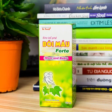 Siro bổ phế Bối Mẫu Forte Mom And Baby Tất Thành hỗ trợ giảm ho, đau rát họng, khản tiếng (125ml)