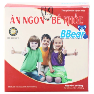Dung dịch Ăn Ngon - Bé Khỏe BBear Thành Công hỗ trợ hấp thu chất dinh dưỡng (20 ống)