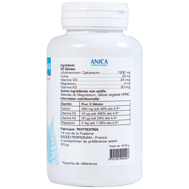 Viên uống Anica Phytextra bổ sung canxi và vitamin D3 (60 viên)