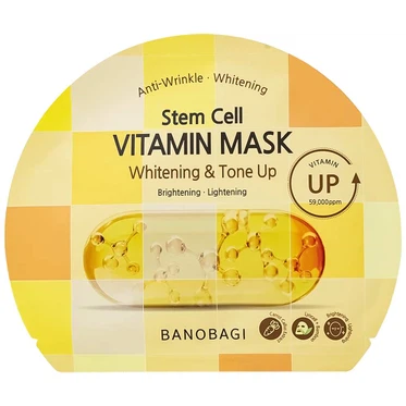 Mặt nạ Banobagi Stem Cell Vitamin Mask Whitening & Tone-up hỗ trợ cấp ẩm, dưỡng sáng da và nâng tông (30g)
