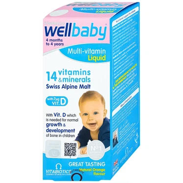 Siro Wellbaby Multi-Vitamin Liquid Vitabiotics bổ sung vitamin và khoáng chất cho trẻ (150ml)