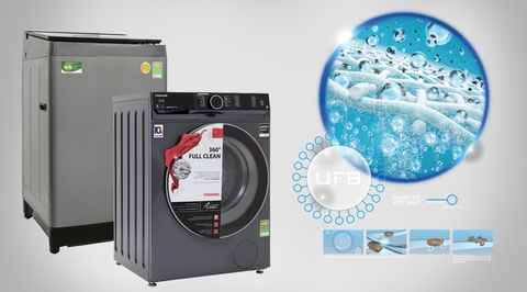 Đột phá với công nghệ siêu bọt khí Nano trên máy giặt Toshiba
