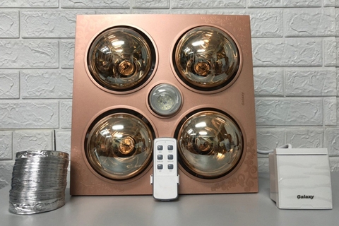 Đèn sưởi nhà tắm âm trần Galaxy 4 bóng GCHL-4L
