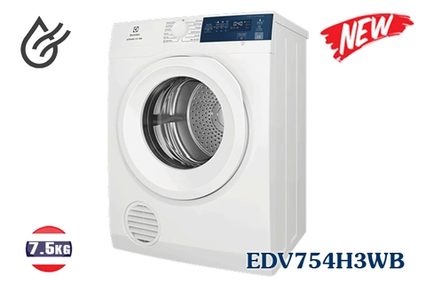 Máy sấy thông hơi Electrolux 7.5 kg EDV754H3WB