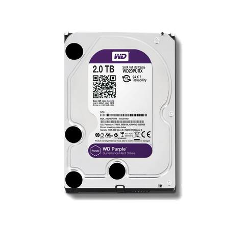 Ổ cứng Western Digital Purple 2TB WD22PURZ (3.5Inch/ 5400rpm/ 64MB/ SATA3