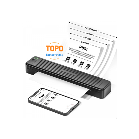 Máy in di động P831 (A4, giấy thường, in ribbon, Bluetooth/USB-C)