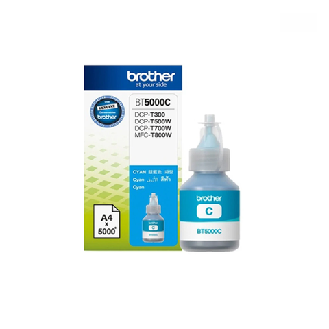 Mực in phun màu Brother BT5000C Cyan Ink bottle xanh
