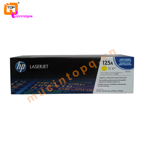 Hộp mực in laser màu chính hãng HP 125A - CB543A đỏ