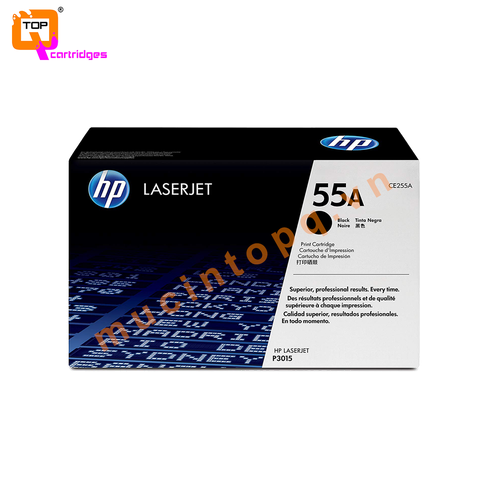 Hộp mực in laser trắng đen chính hãng HP 55A - CE255A