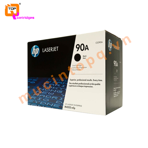 Hộp mực in laser trắng đen HP 90A - CE390A chính hãng