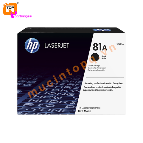 Hộp mực in laser trắng đen HP 81A - CF281A chính hãng