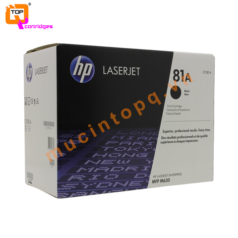 Hộp mực in laser trắng đen HP 81A - CF281A chính hãng