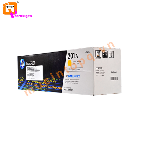Hộp mực in laser màu chính hãng HP 201A - CF402A vàng
