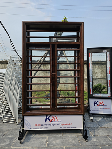 NHÔM CHẤN SONG, MÀU VÂN GỖ TRẮC