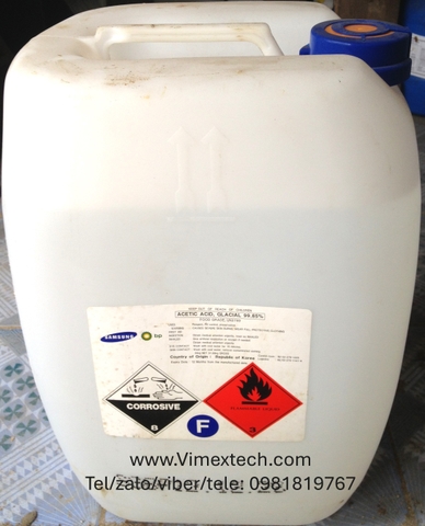Axit axetic - CH3COOH-Hàn quốc-Thực phẩm - 30kg- Tính chất hóa lý và ứng dụng