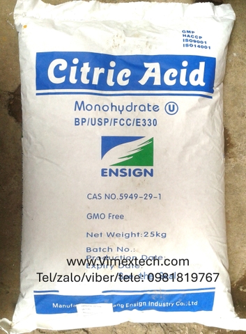 Axit citric - TQ - TP - 25kg