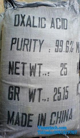 Axit oxalic - H2C2O4 -TQ - CN-25kg - Tính chất hóa lý và ứng dụng.