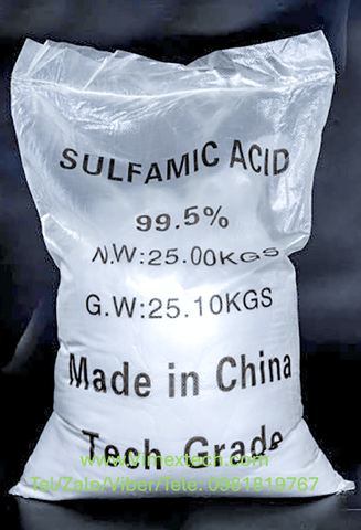 Axit Sulphamic (H₃NSO₃) - TQ - CN - 25kg - Tính chất hóa lý và các ứng dụng trong công nghiệp