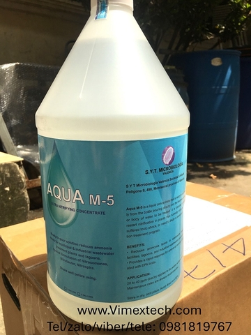 Aqua M-5 Men sinh học xử lý nito trong nước thải sinh hoạt và công nghiệp